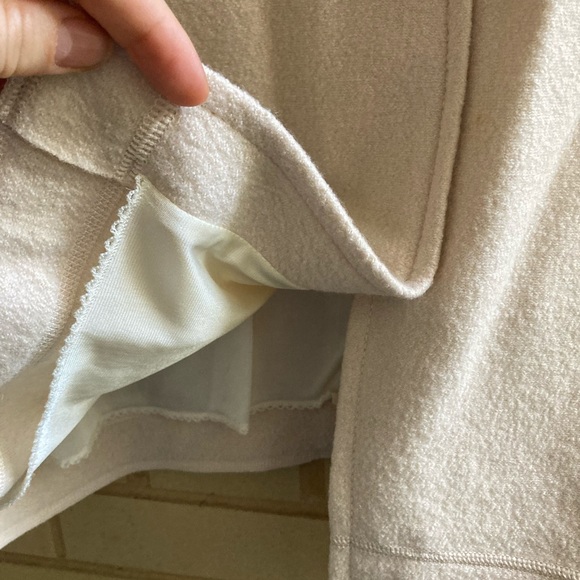 Eggshell wool skirt with - Picture 7 of 13